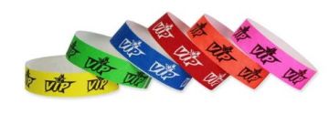 Tyvek 3/4" VIP Wristbands - 500 per box
